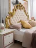 Barock Doppelbett Grace 160x200 cm in Beige / Gold Produktbild-Vorschau 3