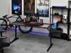 Biurko mads 160 czarny karbon redline, podstawa czarny Podgląd zdjęcia produktu 3