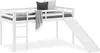 Lit enfant lit mezzanine superposés tobboggan blanc bois Voir les images du produit 1
