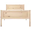 vidaXL Letto in legno massiccio di pino 90x200 cm Anteprima dell’immagine prodotto 3