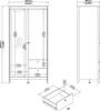 Madrid Kleiderschrank 199x103x59cm, 1 Tür, 1 Spiegeltür, 2 Produktbild-Vorschau 7