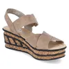 Rieker Damen-Wedges-Sandalette mit Keilabsatz Beige-Braun, Produktbild-Vorschau 30