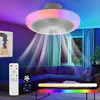 45W Leiser Deckenventilator mit Beleuchtung, RGB Produktbild-Vorschau 4