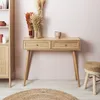 Bali Konsole 2 Schubladen Beige Home Deco Factory Produktbild-Vorschau 1