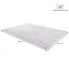 Teppich BOW waschbar 200 x 300 grau mit Shaggy Bogenmuster Produktbild-Vorschau 8