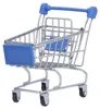 Carrello da supermercato mini, blu, elegante, versatile, Anteprima dell’immagine prodotto 3