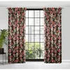 Vorhang PEONIA dunkelrot 140x270 cm  Kräuselband SZEL Produktbild-Vorschau 2