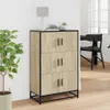 vidaXL Vysoká doska Sonoma-dub 68x35x106,5 cm Materiál na Náhľad obrázku produktu 3