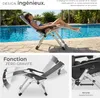 Chaise longue pliable CLOUD réglable en continu - noir, Lot Voir les images du produit 3