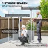 Outsunny Gerätehaus Kunststoff 1,14m² 151 x 92 x 193cm Produktbild-Vorschau 4