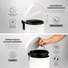eluno Cosmetiimer VINTAGE, Poubelle à pédale 5 litres et Voir les images du produit 3