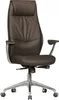 FineBuy Bürostuhl Braun Echt-Leder Schreibtischstuhl 120KG Produktbild-Vorschau 6
