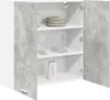vidaXL Hängeschrank mit Tür Beton Grau 80 x 31 x 80 cm Produktbild-Vorschau 3