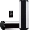 A white and black Midea ceramic fan heater is shown with a remote control. Produktbild-Vorschau