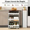 COSTWAY Nischenwagen 20cm breit, 4 Etagen Küchenwagen Produktbild-Vorschau 4
