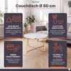 SalesFever Couchtisch 80 cm | Glasplatte foliert in Produktbild-Vorschau 4