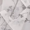 WOLTU 2er-Set Gardinen Vorhang transparent Blumen Stickerei Produktbild-Vorschau 2