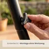 Hängesessel Gestell Outdoor bis 120kg - 215cm Stahlrohr Produktbild-Vorschau 14