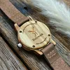 Holzwerk CLARA BROWN kleine Damen Holz Uhr mit Leder Produktbild-Vorschau 7