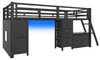 Letto a soppalco Merax, 90x200 cm, letto per bambini con 7 Anteprima dell’immagine prodotto 7