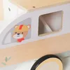 Véhicule en bois Bus pour enfants avec espace de rangement Voir les images du produit 13