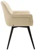 CLP Esszimmerstuhl Langford Metallgestell creme Material Produktbild-Vorschau 3