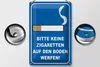 Blechschild Hinweis 20x30cm bitte keine Zigaretten Produktbild-Vorschau 3