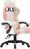 herní židle vidaXL Pink Faux Leather Náhled obrázku produktu 7