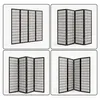 Paravento Relaxdays, 4 pannelli, pieghevole, A x L: 170 x Anteprima dell’immagine prodotto 6