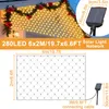 LILIIN 6x2 m Solar Lichternetz warmweiß mit Timer & Produktbild-Vorschau 2