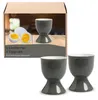 Eierbecher 6er Set, Ø 5x7 cm, in Grau aus Keramik Produktbild-Vorschau 1