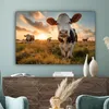 MuchoWow® - Leinwandbilder - Kuh - Wiese - Tierportrait - Produktbild-Vorschau 4