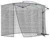 Sonnenschirm-Moskitonetz 3,5 m - schwarz Produktbild-Vorschau 2