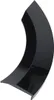 A black curved object against a white background. Produktbild-Vorschau