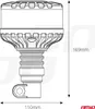 LED Warnleuchte Blitz Kogut W28P 12V 24V AMIO-04107 Produktbild-Vorschau 7