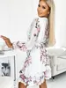Numoco Geblümtes Kleid für Frauen Rosetta weiß-rosa Produktbild-Vorschau 9