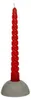 Kerzen Gedreht Rot | H: 19cm (4 Stück) [IFS-32231] Produktbild-Vorschau 3