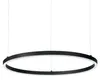 Moderne Hängeampel Aluminium-Kunststoff Schwarz Led 55W Produktbild-Vorschau 1