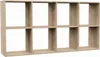 Topeshop MALAX 2X4 SONOMA Bücherregal für Wohnzimmer Produktbild-Vorschau 1
