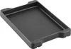 A black griddle plate for a grill. Produktbild-Vorschau