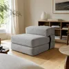 Pouf letto sfoderabile 70x190 cm BANANAIR grigio chiaro Anteprima dell’immagine prodotto 2