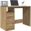 A wooden desk with a laptop and office supplies. Anteprima dell’immagine prodotto