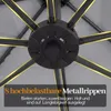 Parasol COSTWAY 250 cm, prostokątny, z podstawą i korbą, Podgląd zdjęcia produktu 5