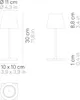 Nabíjecí stolní lampa Zafferano Poldina Pro mini 300mm sand Náhled obrázku produktu 7