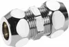 JS dubbele persfitting, DN10, 3/8" x 10 mm, verchroomd Productafbeelding-voorbeeld 1