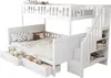 Sweiko Lit d'enfant 90x200/140x200cm, lit superposé en bois Voir les images du produit 10