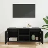 vidaXL TV-Schränk Schwarz Eichen-Optik 104 x 35 x 50 cm Produktbild-Vorschau 4