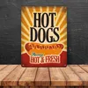 Metallschild XL mit American Diner Classics - Hot Dogs Produktbild-Vorschau 4