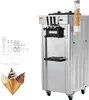 A commercial soft-serve ice cream machine with accessories and ice cream cones. Podgląd zdjęcia produktu