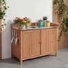 Mobile da giardino con piano di lavoro HWC-L69, tavolo per Anteprima dell’immagine prodotto 1